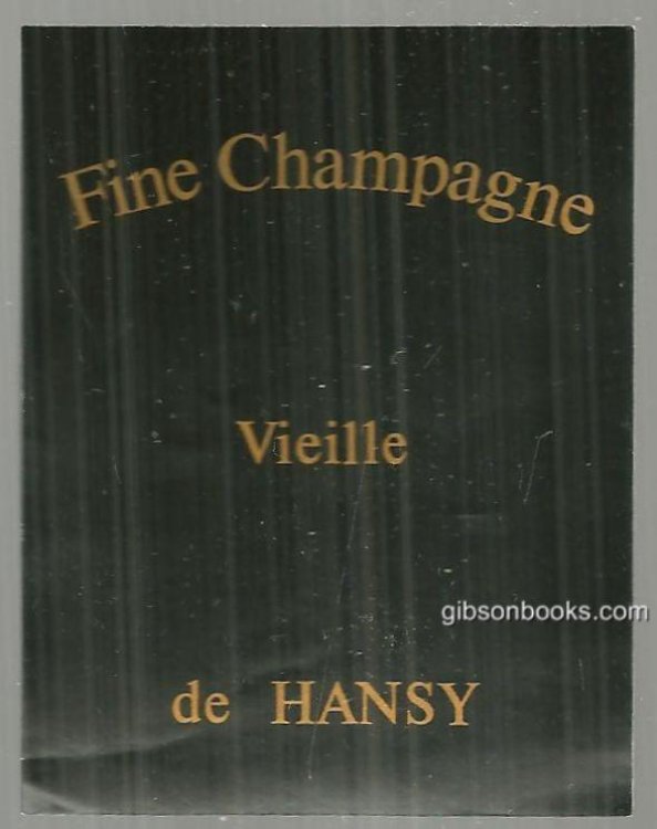 VINTAGE LABEL FOR FINE CHAMPAGNE VIEILLE DE HANSY