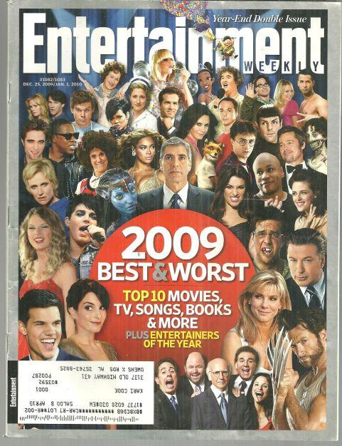 ENTERTAINMENT WEEKLY MAGAZINE DECEMBER 25, 2009 Year-End Double Issue