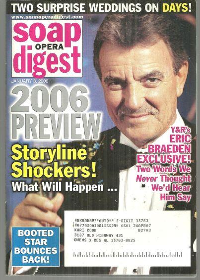SOAP OPERA DIGEST JANUARY 3, 2006