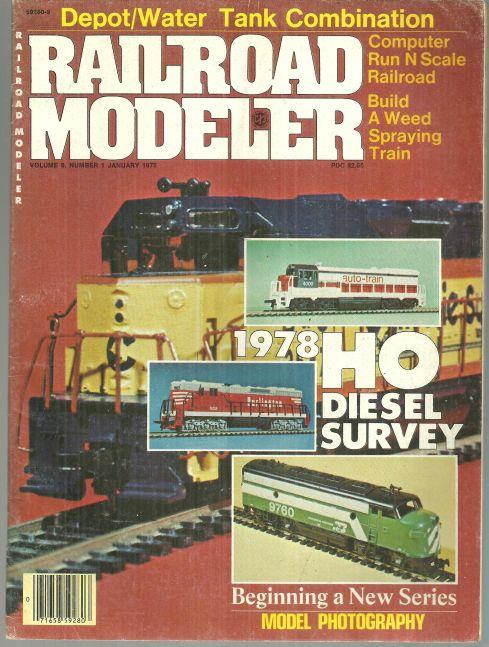 RAILROAD MODELER MAGAZINE JANUARY 1978