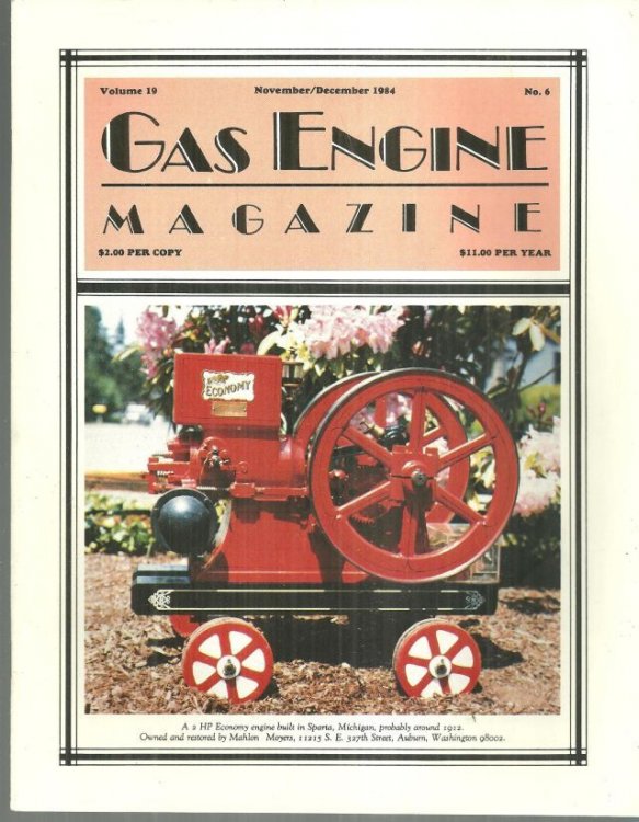 GAS ENGINE MAGAZINE NOVEMBER/DECEMBER 1984