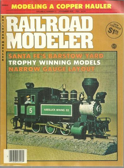 RAILROAD MODELER MAGAZINE NOVEMBER 1978