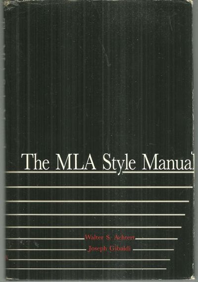MLA STYLE MANUAL