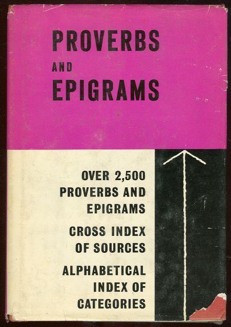 BOOK OF PROVERBS AND EPIGRAMS
