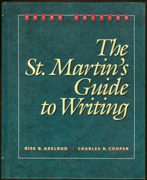ST. MARTIN'S GUIDE TO WRITING
