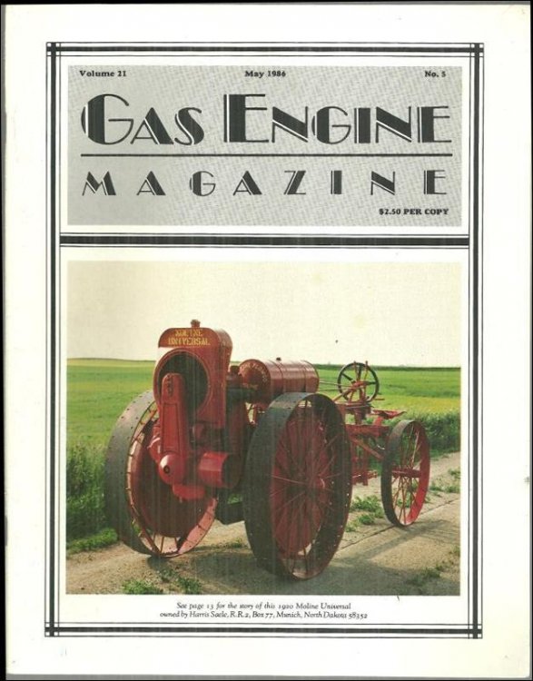 GAS ENGINE MAGAZINE MAY 1986