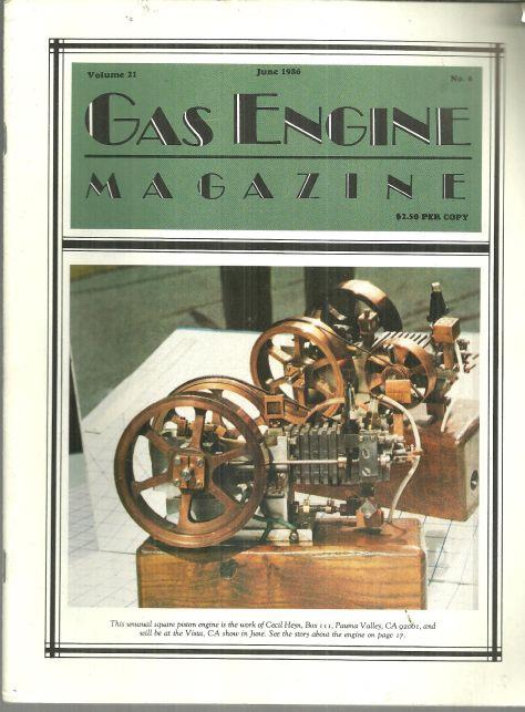 GAS ENGINE MAGAZINE JUNE 1986