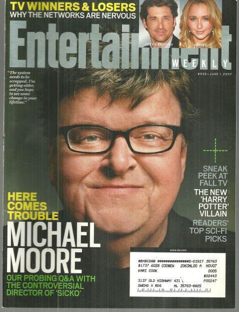 ENTERTAINMENT WEEKLY MAGAZINE JUNE 1, 2007