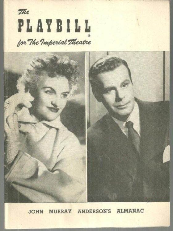 HERMOIONE GINGOLD AND BILLY DE WOLFE IN JOHN MURRAY ANDERSON'S ALMANAC MAY 17, 1954