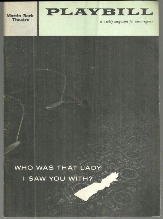 PLAYBILL WHO WAS THAT LADY I SAW YOU WITH