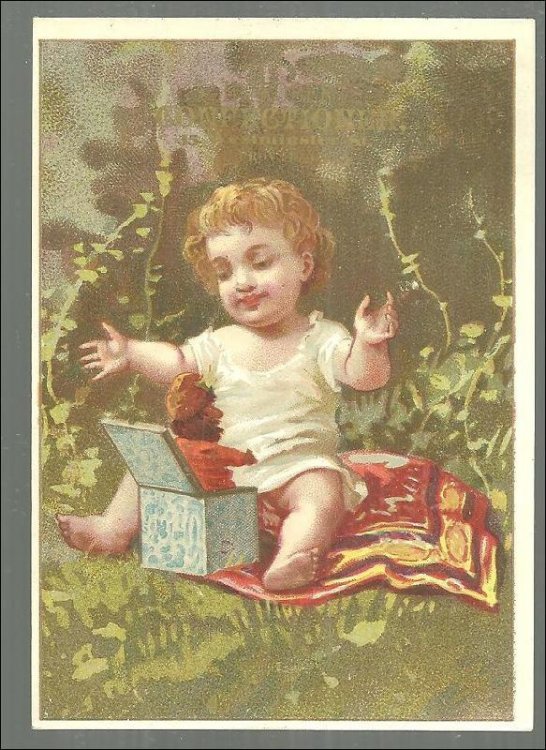 VICTORIAN TRADE CARD FOR J. M. ROBERTS CONFECTIONER, PROVIDENCE, RHODE ISLAND