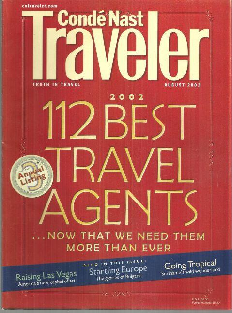 CONDE NAST TRAVELER MAGAZINE AUGUST 2002