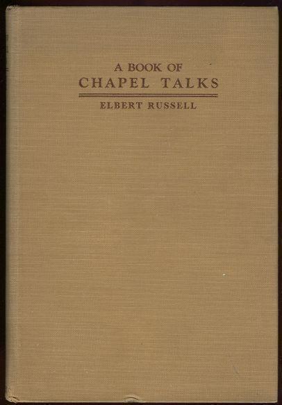BOOK OF CHAPEL TALKS