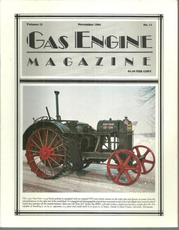 GAS ENGINE MAGAZINE NOVEMBER 1986