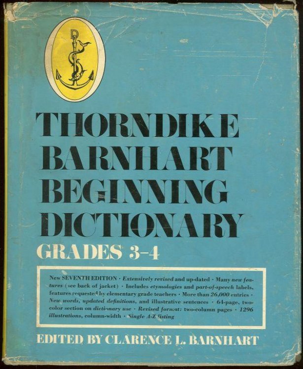 THORNDIKE BARNHART BEGINNING DICTIONARY Grades 3-4