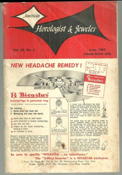 AMERICAN HOROLOGIST AND JEWELER MAGAZINE JUNE 1963