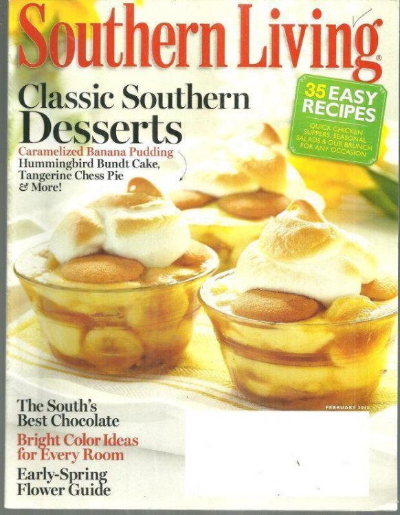 SOUTHERN LIVING MAGAZINE FEBRUARY 2012