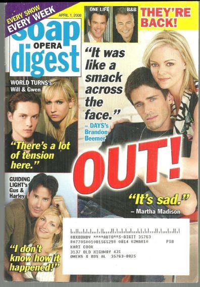 SOAP OPERA DIGEST APRIL 1, 2008