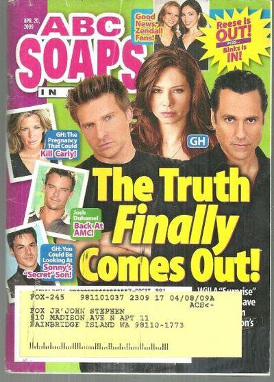 ABC SOAPS IN DEPTH MAGAZINE APRIL 20, 2009