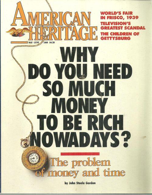 AMERICAN HERITAGE MAGAZINE MAY/JUNE 1989