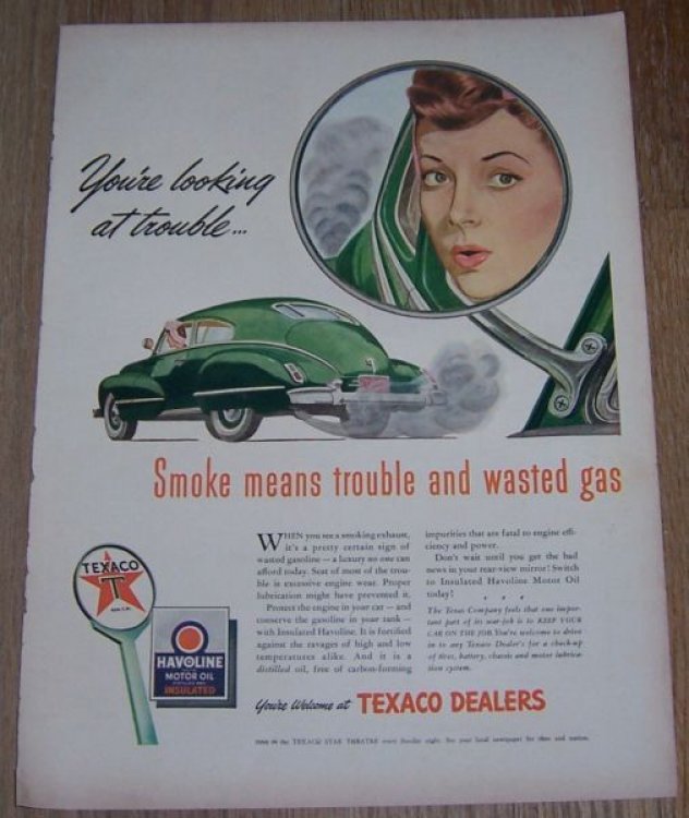 1943 WORLD WAR II TEXACO MAGAZINE ADVERTISEMENT