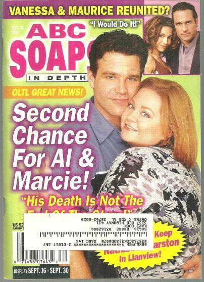 ABC SOAPS IN DEPTH MAGAZINE SEPTEMBER 30, 2003