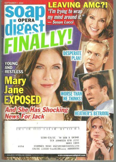 SOAP OPERA DIGEST SEPTEMBER 1, 2009