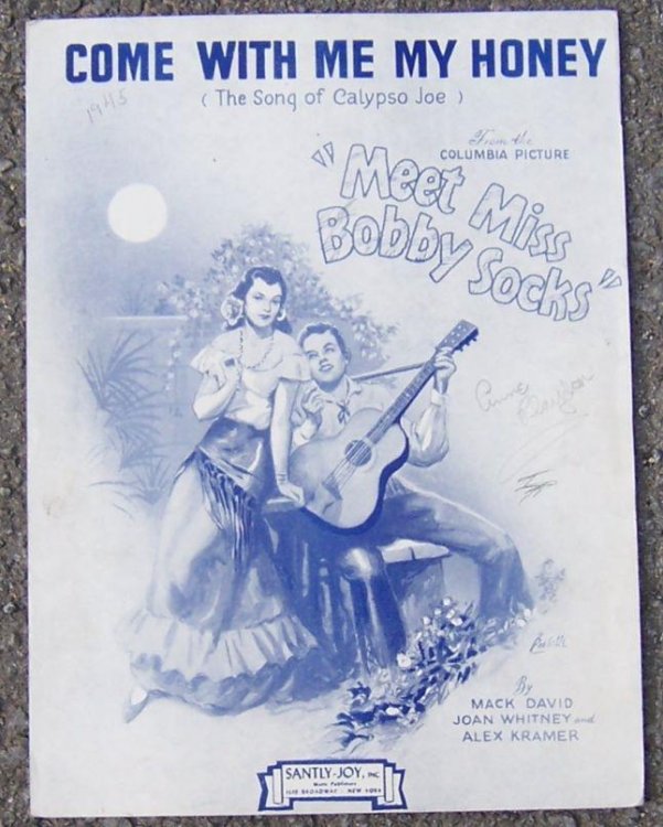 COME WITH ME MY HONEY (THE SONG OF CALYPSO JOE)