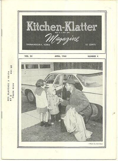 KITCHEN KLATTER MAGAZINE APRIL 1960