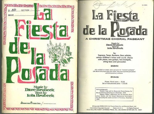 LA FIESTA DE LA POSADA A Christmas Choral Pageant