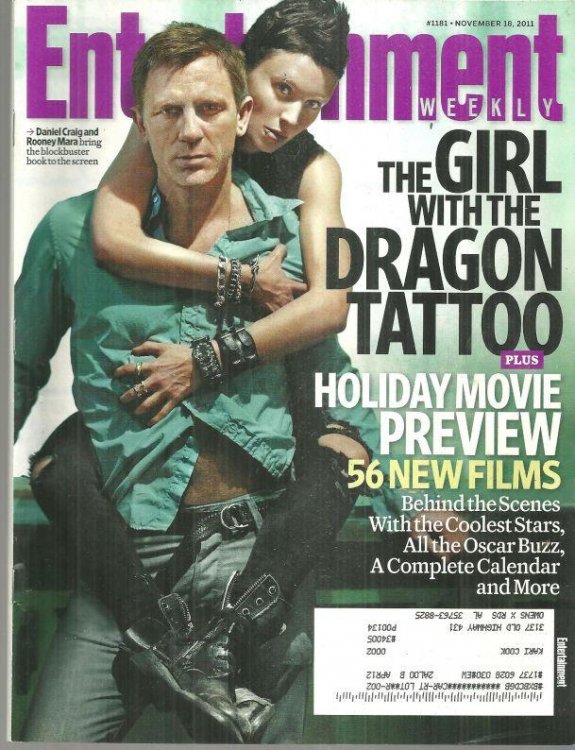 ENTERTAINMENT WEEKLY MAGAZINE NOVEMBER 18, 2011