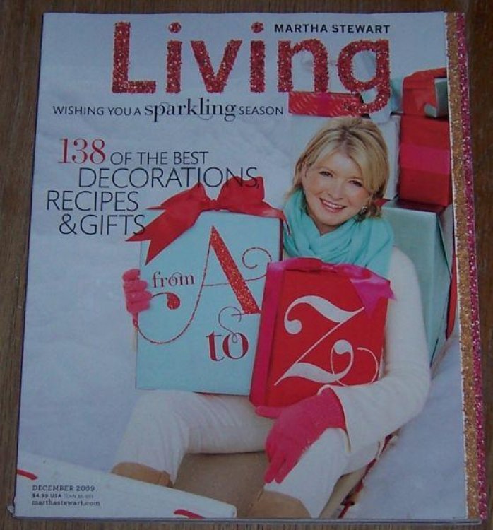 MARTHA STEWART LIVING MAGAZINE DECEMBER 2009