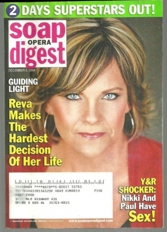 SOAP OPERA DIGEST DECEMBER 2, 2008