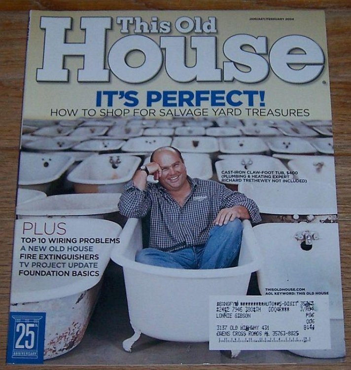 THIS OLD HOUSE MAGAZINE JANUARY /FEBRUARY 2004