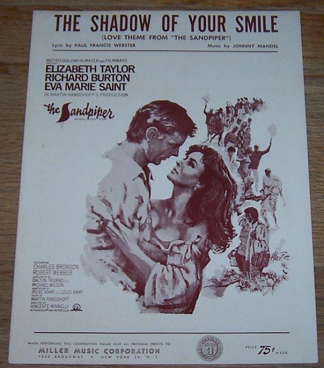 SHADOW OF YOUR SMILE, LOVE THEME FROM THE SANDPIPER