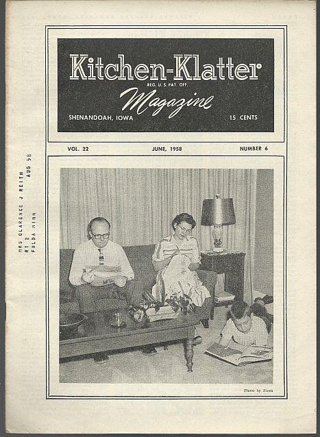KITCHEN KLATTER MAGAZINE JUNE 1958