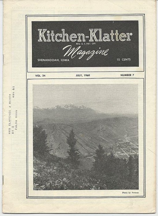 KITCHEN KLATTER MAGAZINE JULY 1960