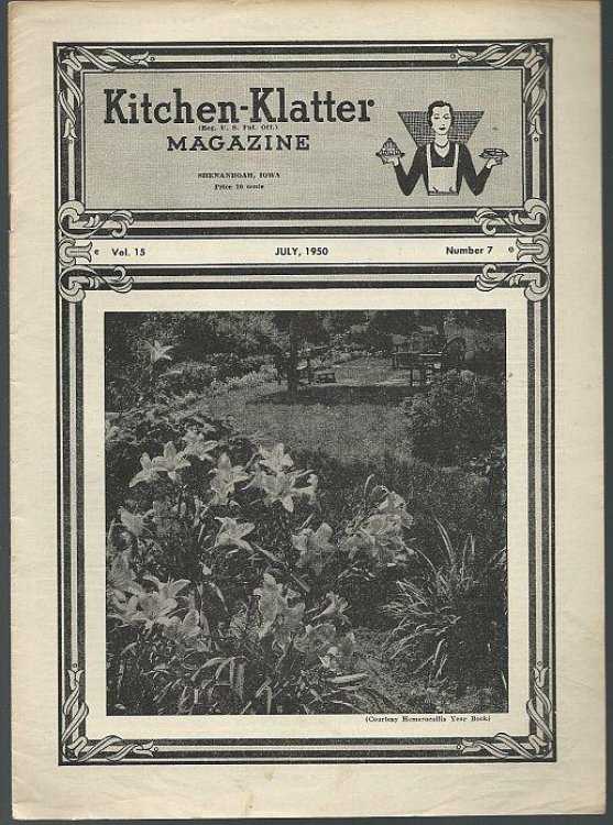 KITCHEN KLATTER MAGAZINE JULY 1950