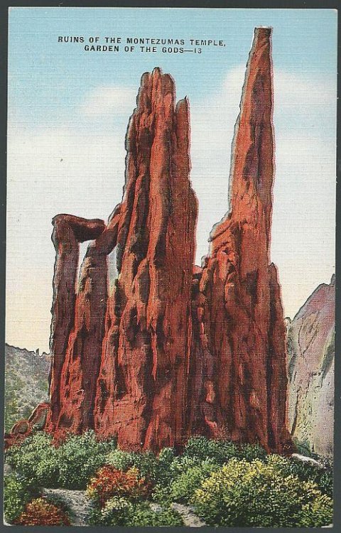 RUINS OF THE MONTEZUMA TEMPLE, GARDEN OF THE GODS, COLORADO