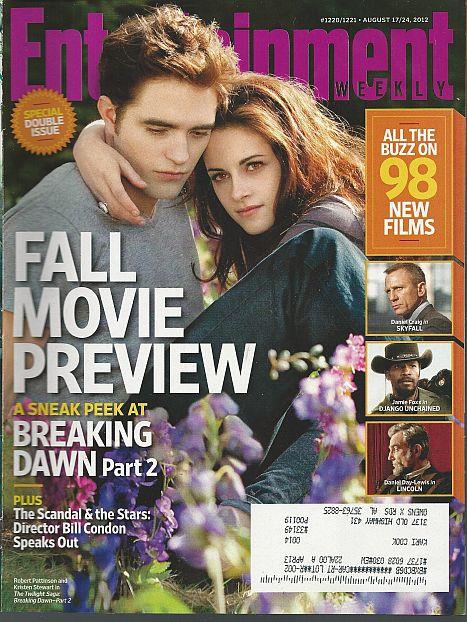 ENTERTAINMENT WEEKLY MAGAZINE AUGUST 17/24, 2012 Special Double Issue