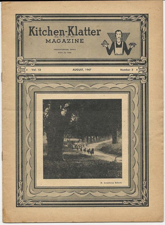KITCHEN KLATTER MAGAZINE AUGUST 1947