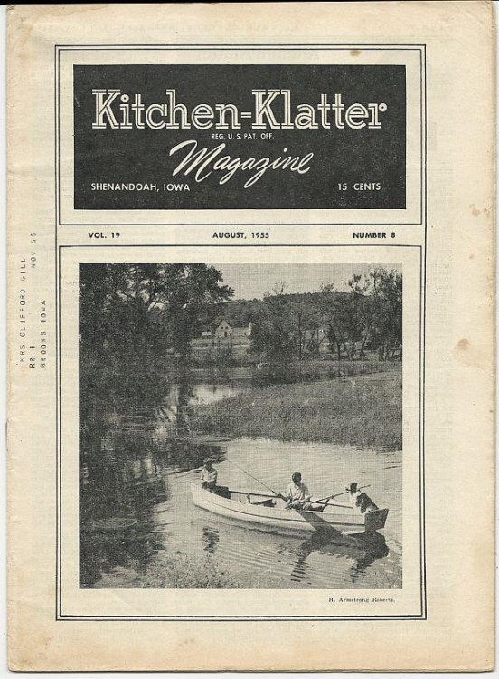 KITCHEN KLATTER MAGAZINE AUGUST 1955