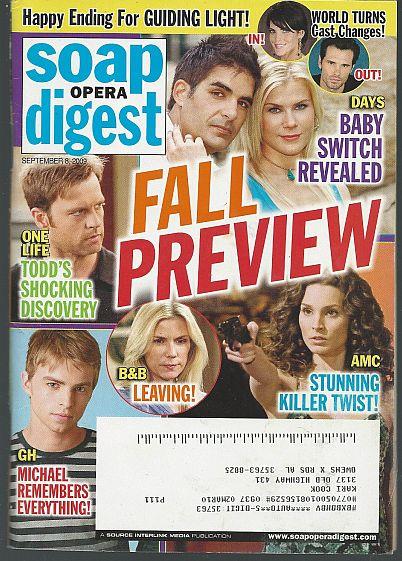 SOAP OPERA DIGEST SEPTEMBER 8, 2009