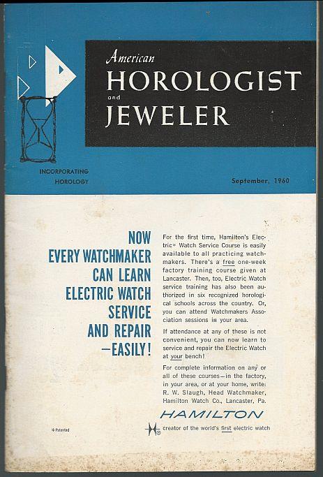AMERICAN HOROLOGIST AND JEWELER MAGAZINE SEPTEMBER 1960