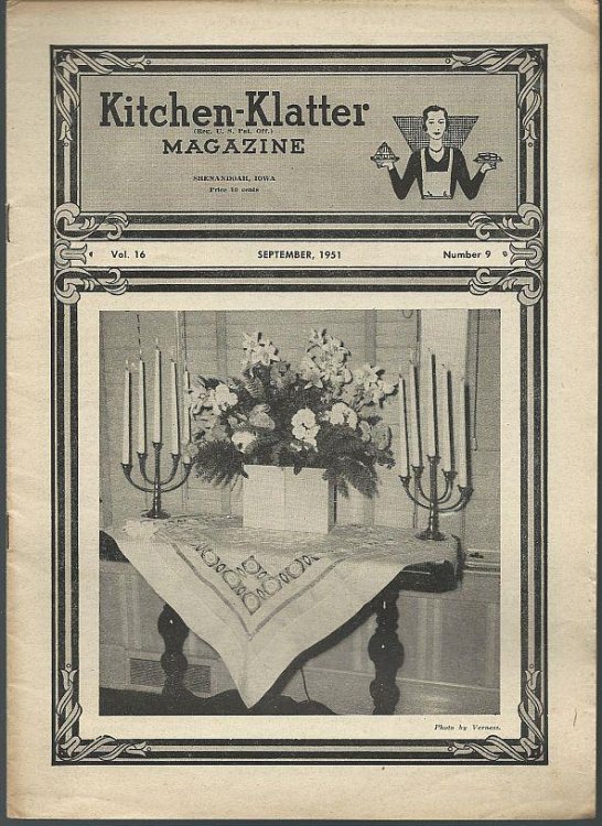 KITCHEN KLATTER MAGAZINE SEPTEMBER 1951