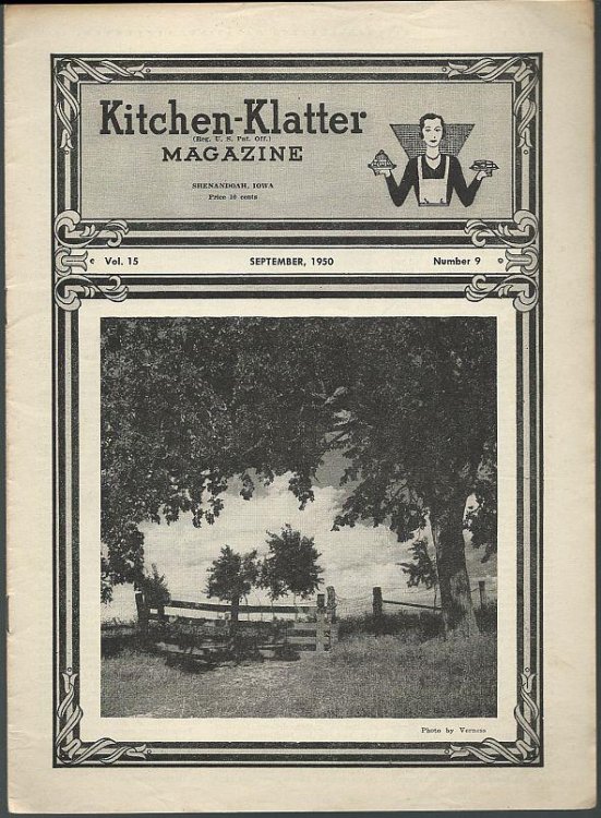 KITCHEN KLATTER MAGAZINE SEPTEMBER 1950
