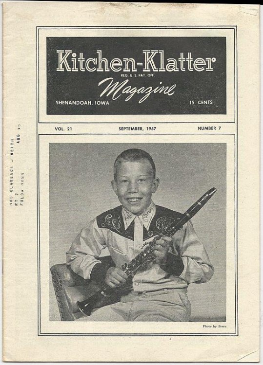 KITCHEN KLATTER MAGAZINE SEPTEMBER 1957