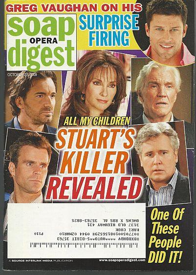 SOAP OPERA DIGEST OCTOBER 27, 2009