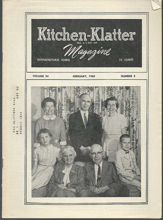 KITCHEN KLATTER MAGAZINE FEBRUARY 1960