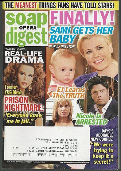 SOAP OPERA DIGEST NOVEMBER 24, 2009